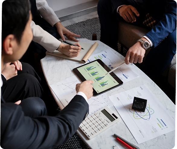 Engineers designing seamless UI for client