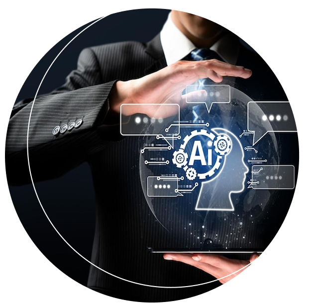 Man showcasing Gen AI abilities